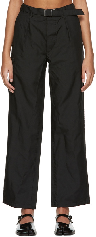 Photo: Tricot Comme des Garçons Black Polyester Trousers