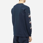 Bronze 56k Men's Long Sleeve Don't Touch That Fucking Dial T-Shirt in Navy