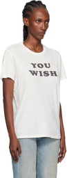 R13 Off-White 'You Wish' Boy T-shirt