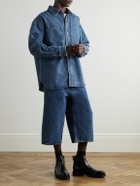 AGOLDE - Beesley Straight-Leg Denim Shorts - Blue