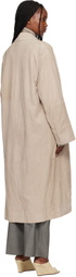 Lauren Manoogian Beige Suede Car Coat