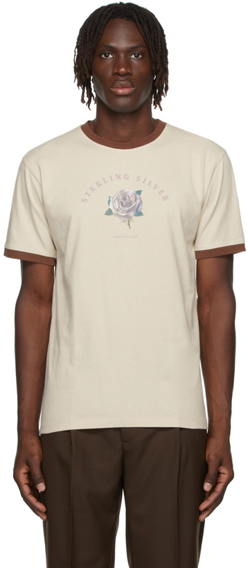 Photo: Ernest W. Baker Beige Organic 'Sterling Silver' T-Shirt