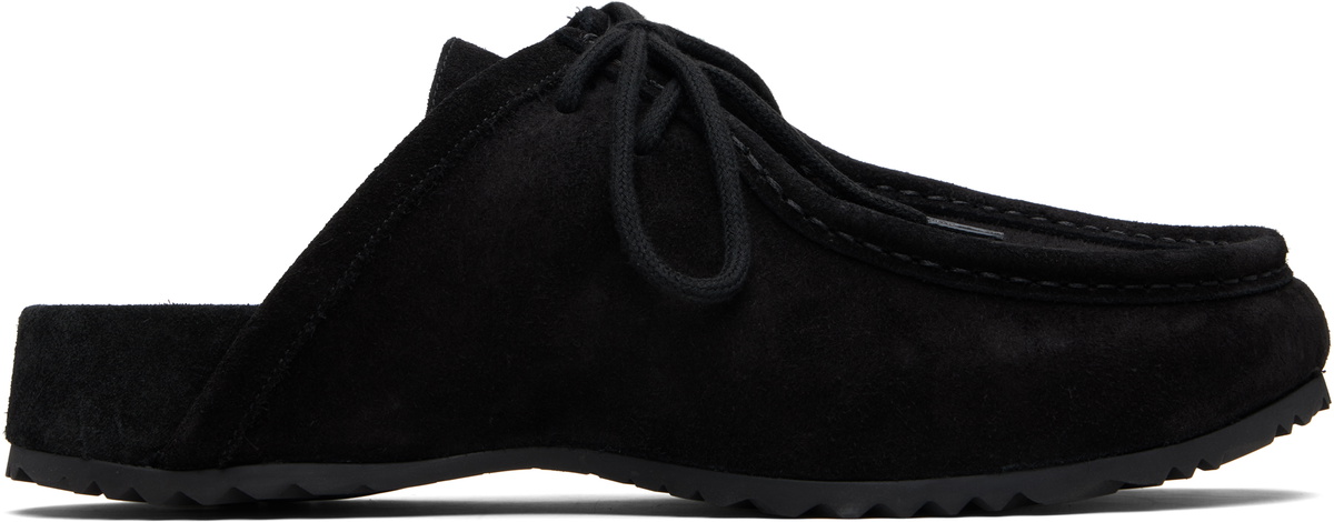 Dries Van Noten Black Suede Clogs