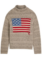 Polo Ralph Lauren Flag Wool-blend Jumper Beige