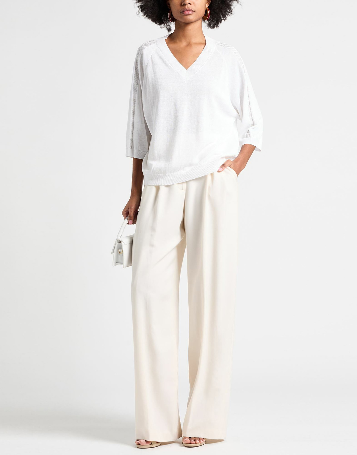 Peserico Womens Sweater in White
