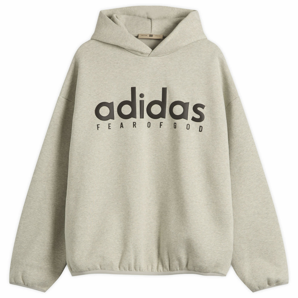 Adidas x Fear of God Athletics Heather Track Jacket in Oatmeal