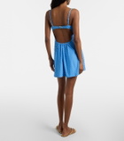 Montce Petal plaid minidress