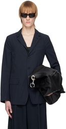 Dries Van Noten Navy Notched Blazer