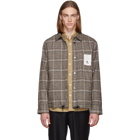 LHomme Rouge Brown Check Pull Jacket