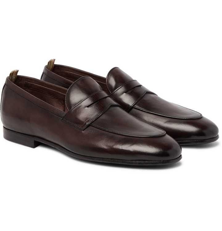 Photo: Officine Creative - Byron Leather Penny Loafers - Brown