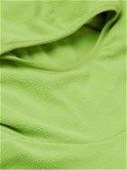 POST ARCHIVE FACTION - 4.0 Center Convertible Fleece Zip-Up Hoodie - Green