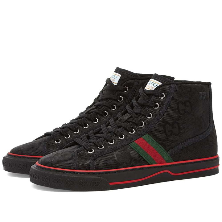 Photo: Gucci Nylon Tennis High 1977 Sneaker