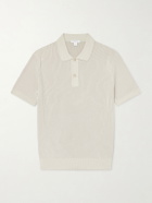 Sunspel - Ribbed Cotton Polo-Shirt - Neutrals