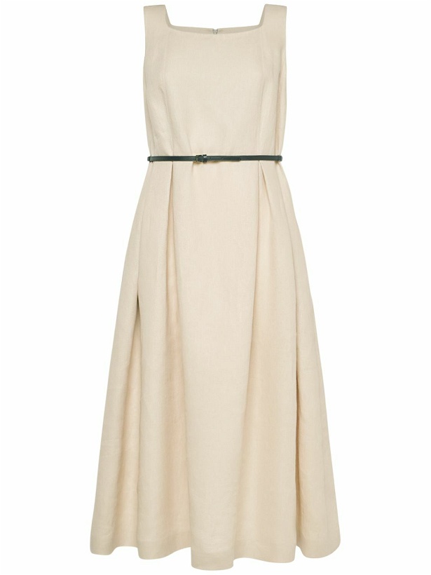 Photo: 'S MAX MARA Cipro Linen Sleeveless Midi Dress