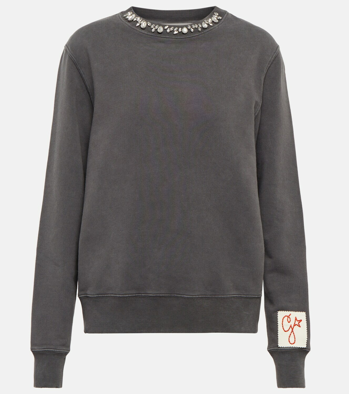 Golden Goose - Embellished cotton sweatshirt