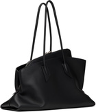 The Attico Black 'La Passeggiata Medium' Top Handle Bag