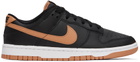 Nike Black & Tan Dunk Low Retro Sneakers
