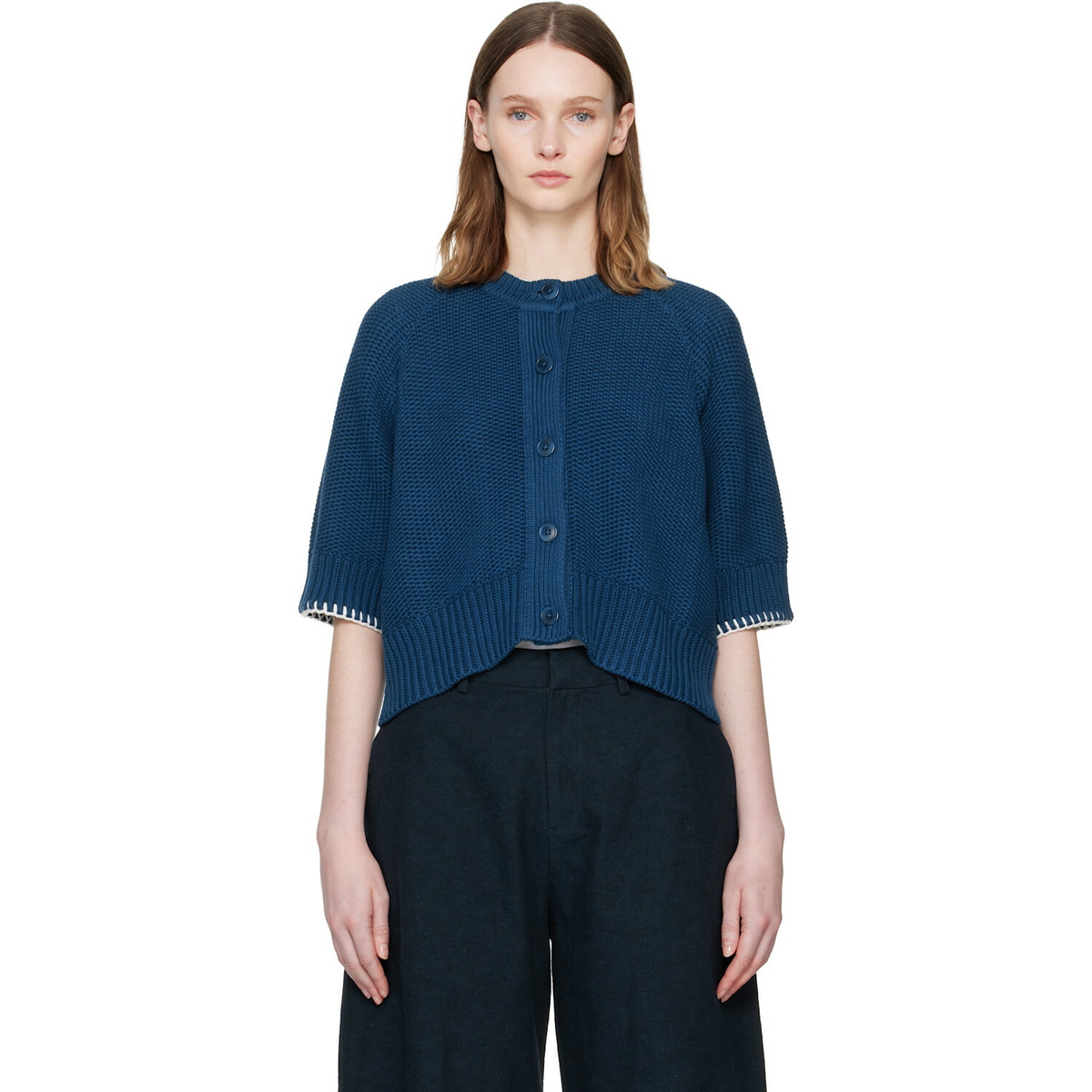 YMC Blue Kwai Cardigan