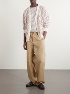 Corridor - Mandala Jacquard-Knit Pima Cotton Cardigan - Neutrals