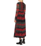REDValentino REDValentino pleated floral midi dress