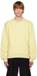 Solid Homme Yellow Embroidered Sweatshirt