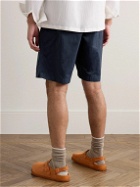 Kaptain Sunshine - Wide-Leg Nylon Shorts - Blue