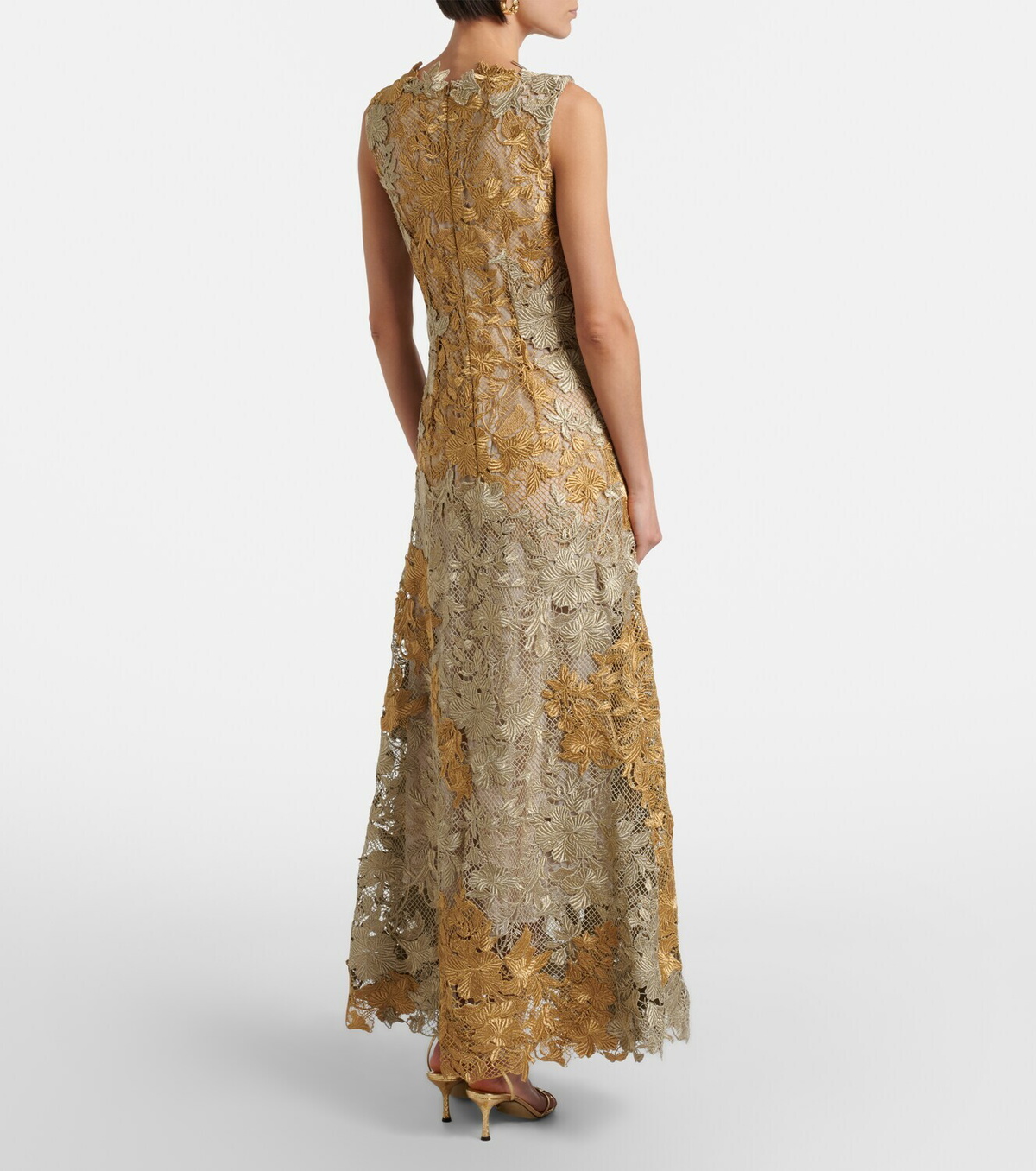 Oscar de la Renta Guipure lace cocktail dress