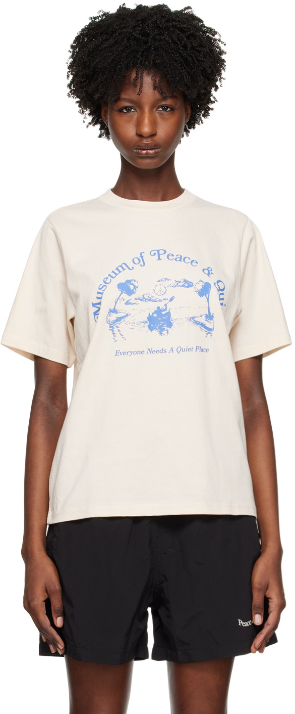 Museum of Peace & Quiet Off-White Printed T-Shirt Museum of Peace and Quiet