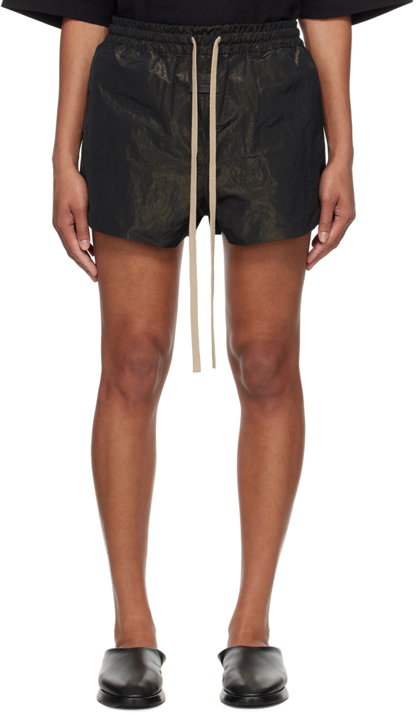 Fear of God Black Drawstring Shorts