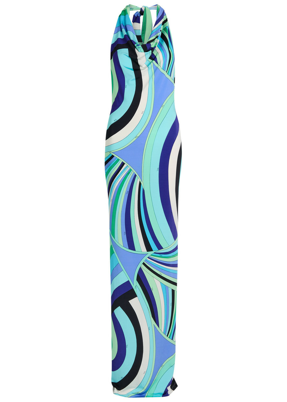 PUCCI プッチ ワンピース Vivara-printed silk maxi dress940998 PUCCI プッチ ワンピース Vivara-printed silk maxi dress940998
