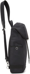 Paul Smith Black Canvas Signature Stripe Sling Backpack