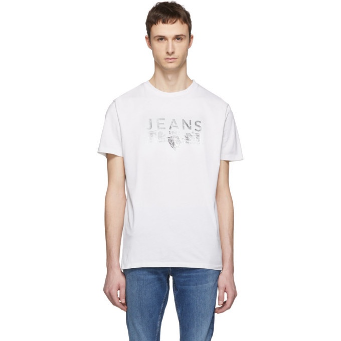 Photo: Tiger of Sweden Jeans Off-White and Silver Fleek T-Shirt