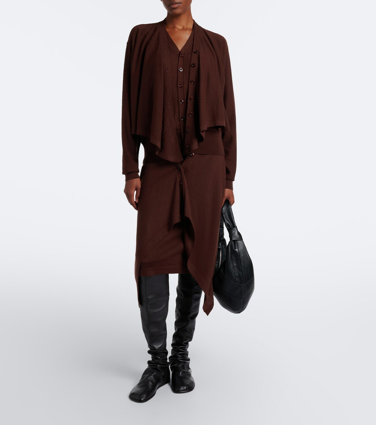 Lemaire Glove leather knee-high boots