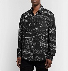 AMIRI - Printed Silk-Twill Shirt - Black