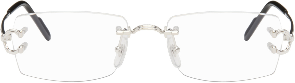 Cartier Silver 'Décor C Classique de Cartier' Glasses