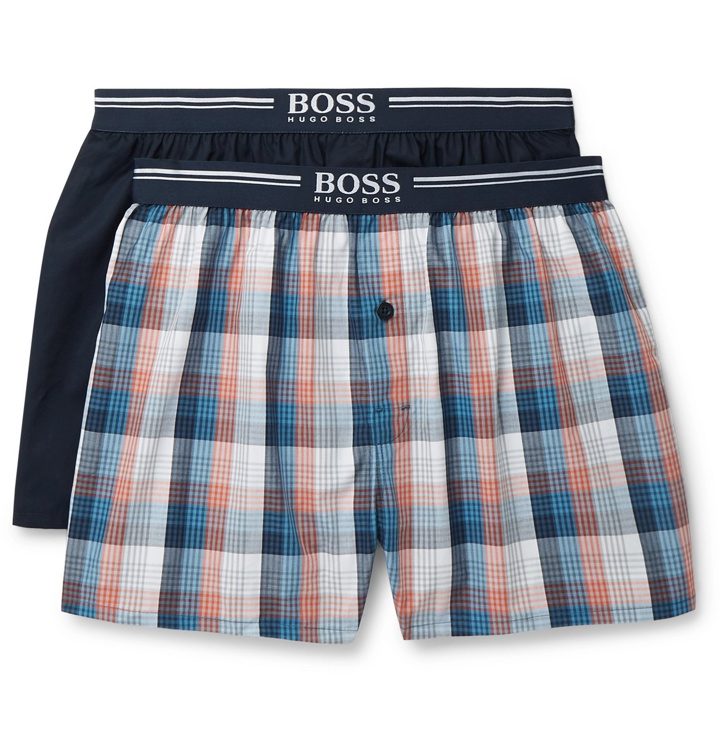 Photo: Hugo Boss - Two-Pack Cotton Boxer Shorts - Multi