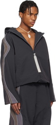 ERL Black UFO Windbreaker Jacket