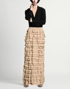 Quira Womens Maxi skirt in Sand