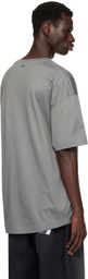 Mugler Gray Velvet Star T-shirt