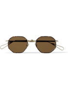 AHLEM - Luxembourg Octagon-Frame Tortoiseshell Acetate and Gold-Tone Sunglasses