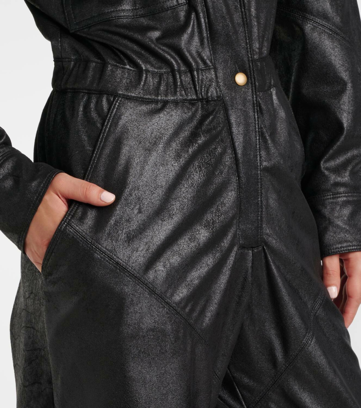 Isabel Marant Faux leather jumpsuit