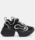 Noir Kei Ninomiya x Reebok embellished platform sneakers