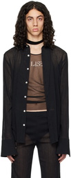 Ludovic de Saint Sernin Black Slim Shirt