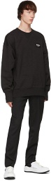 Alexander McQueen Black Graffiti Badge Sweatshirt