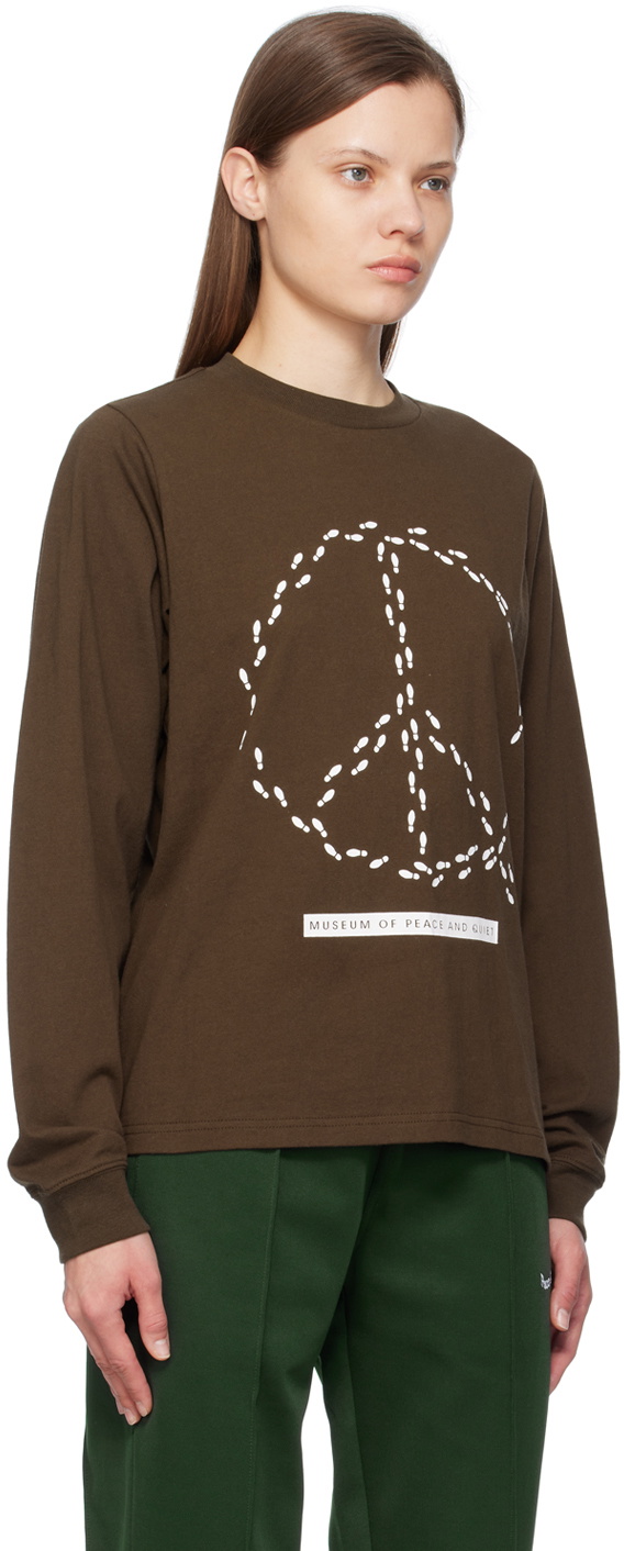 Museum of Peace & Quiet Brown Peaceful Path Long Sleeve T-Shirt