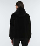 Prada Velour hooded sweatshirt