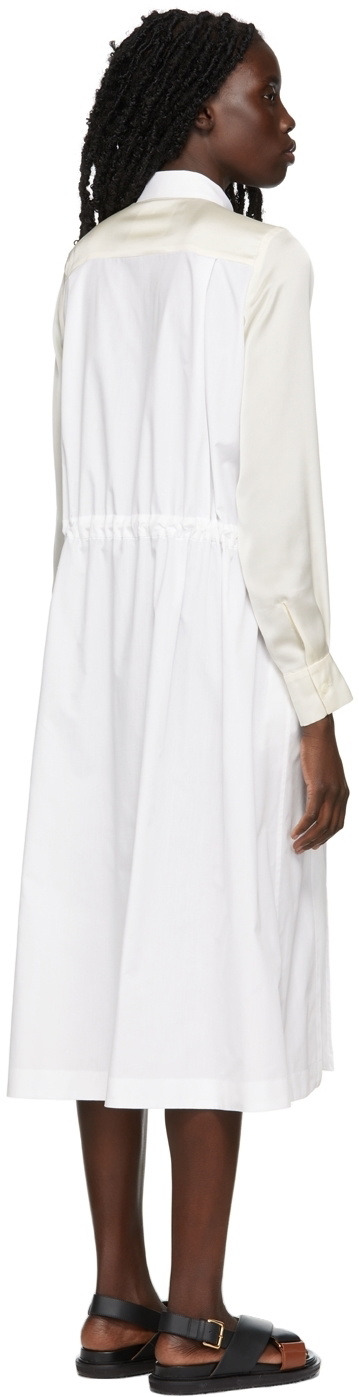 Sacai Off-White Cotton Poplin Dress Sacai