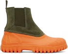 Diemme Green & Orange Balbi Chelsea Boots