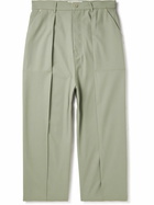 Loewe - Straight-Leg Cotton-Gabardine Trousers - Green
