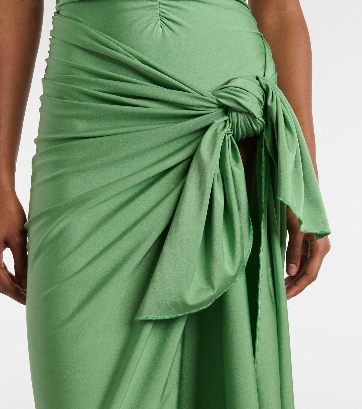 Jade Swim Nyla satin beach cover-up